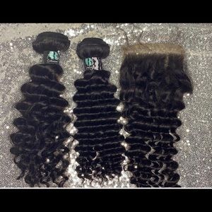 Brazilian curly hair 9A tangle free shed free